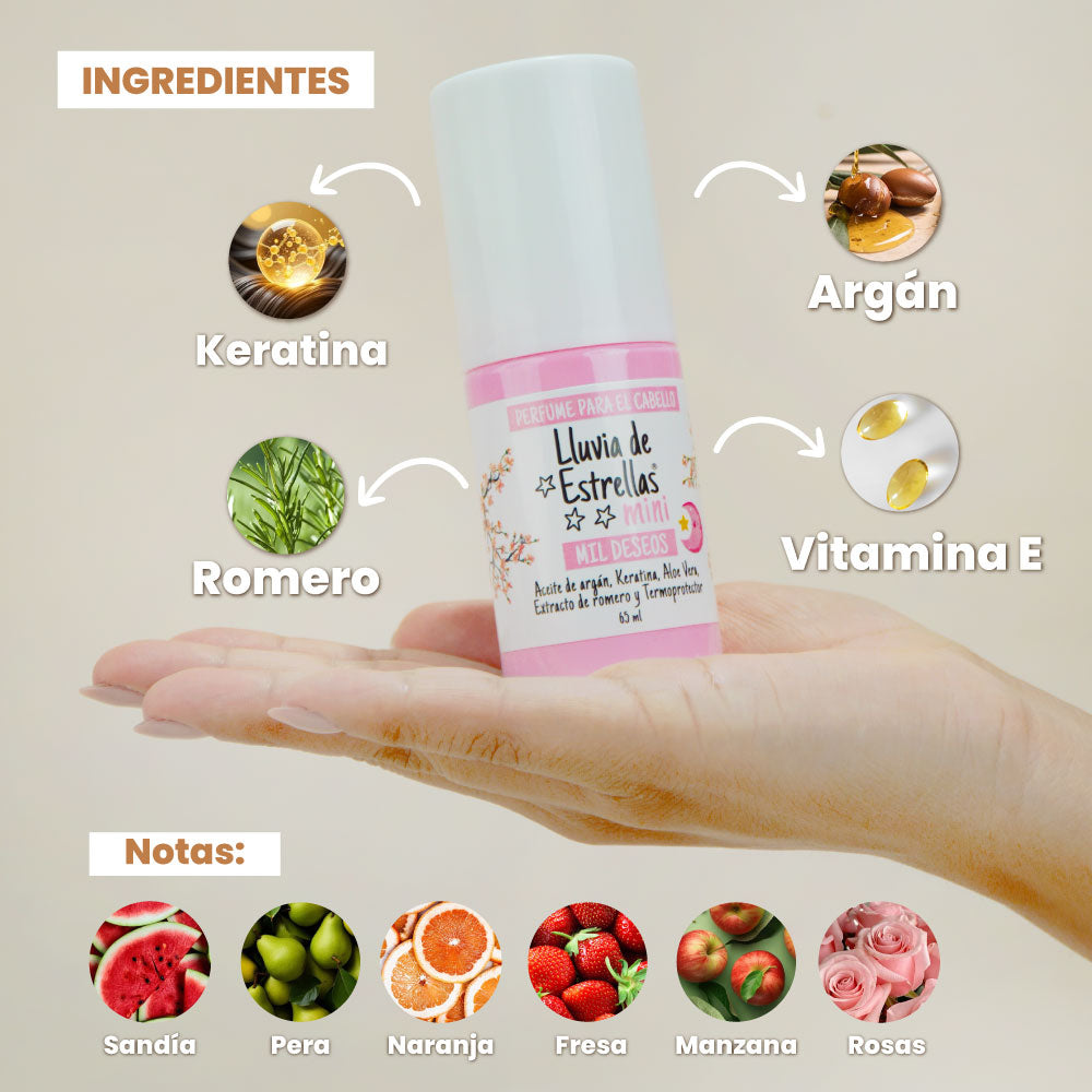 PERFUME PARA CABELLO MINI MIL DESEOS