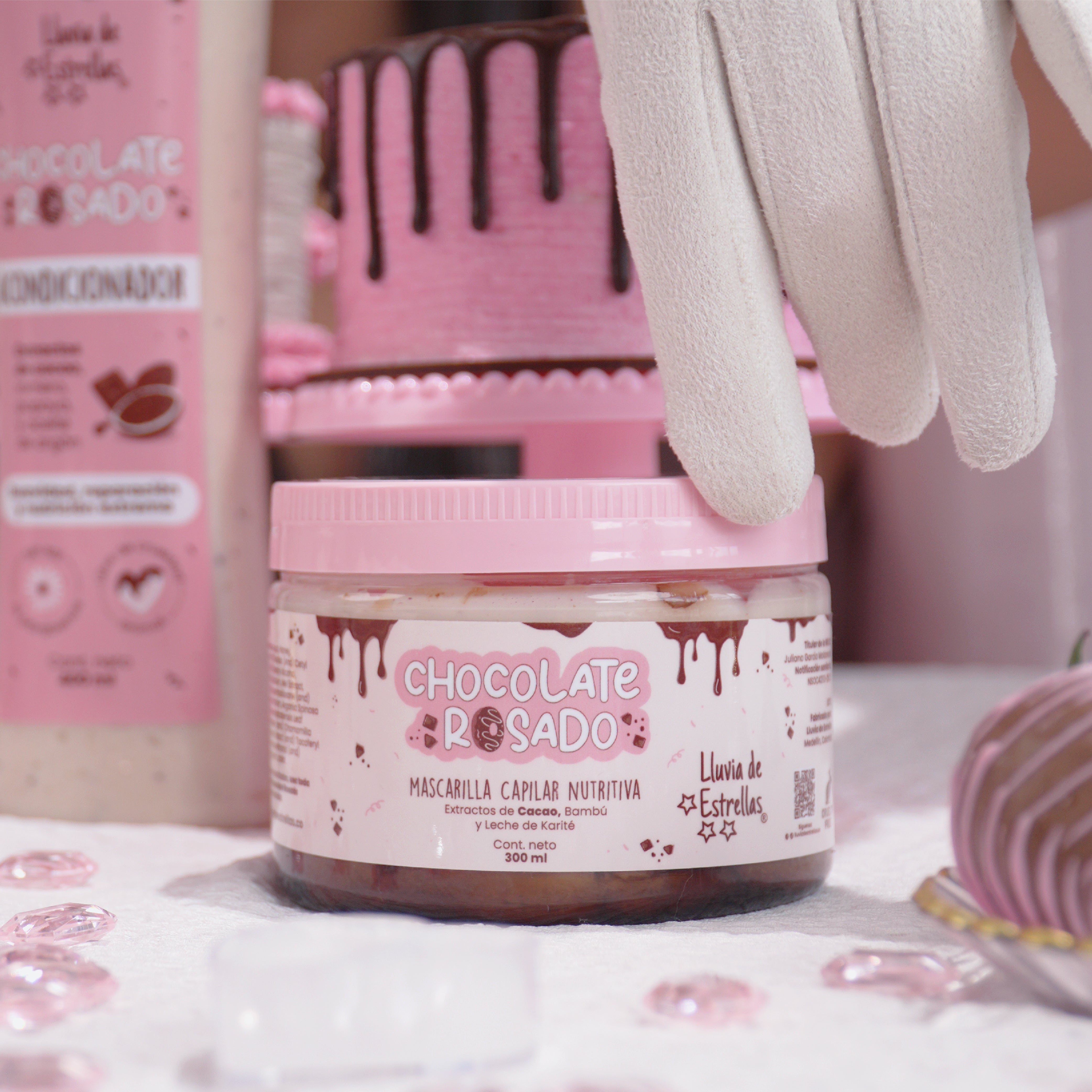 MASCARILLA CAPILAR CHOCOLATE ROSADO