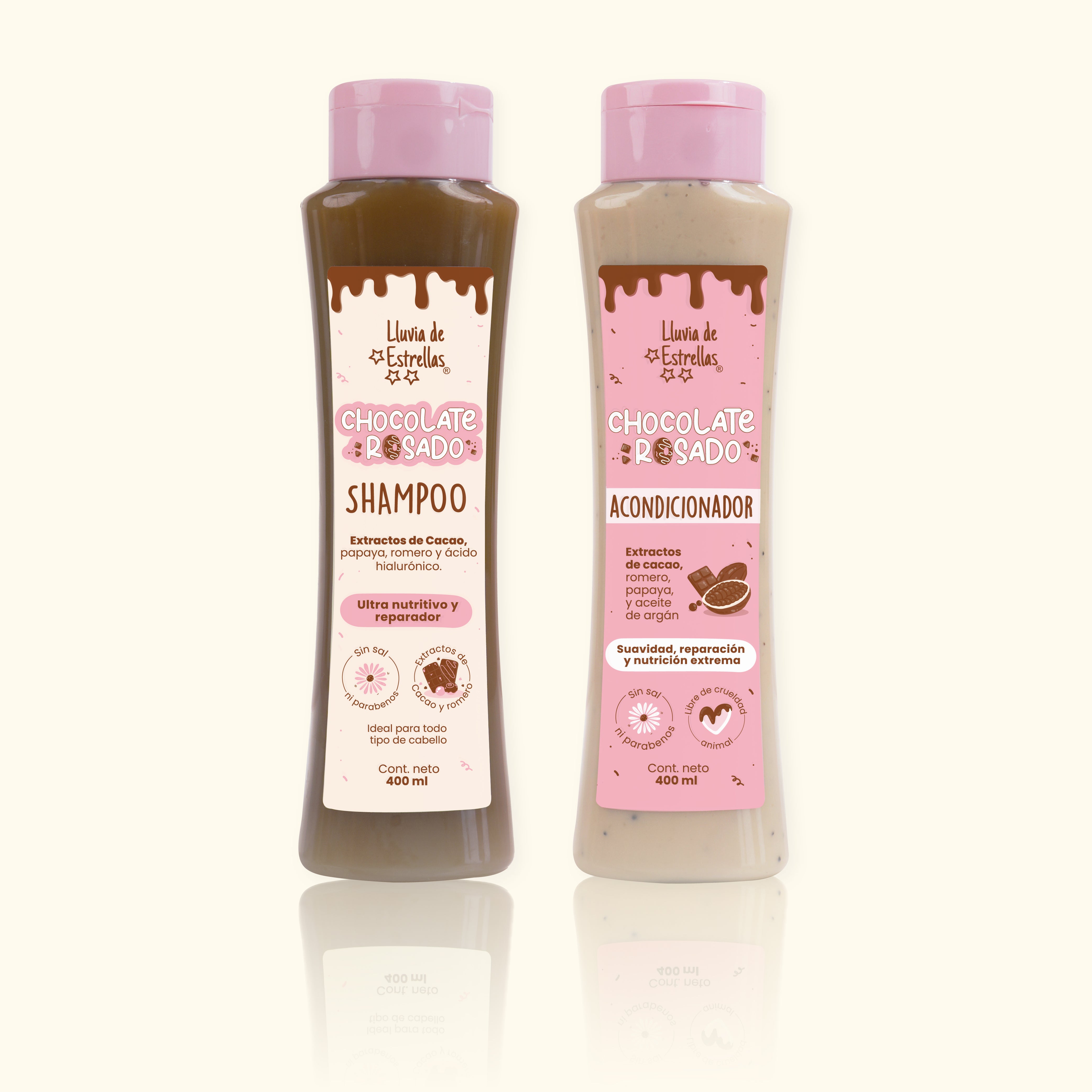 SHAMPOO+ACONDICIONADOR CHOCOLATE ROSADO