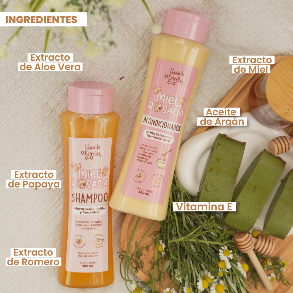 SHAMPOO+ACONDICIONADOR MIEL ROSADA