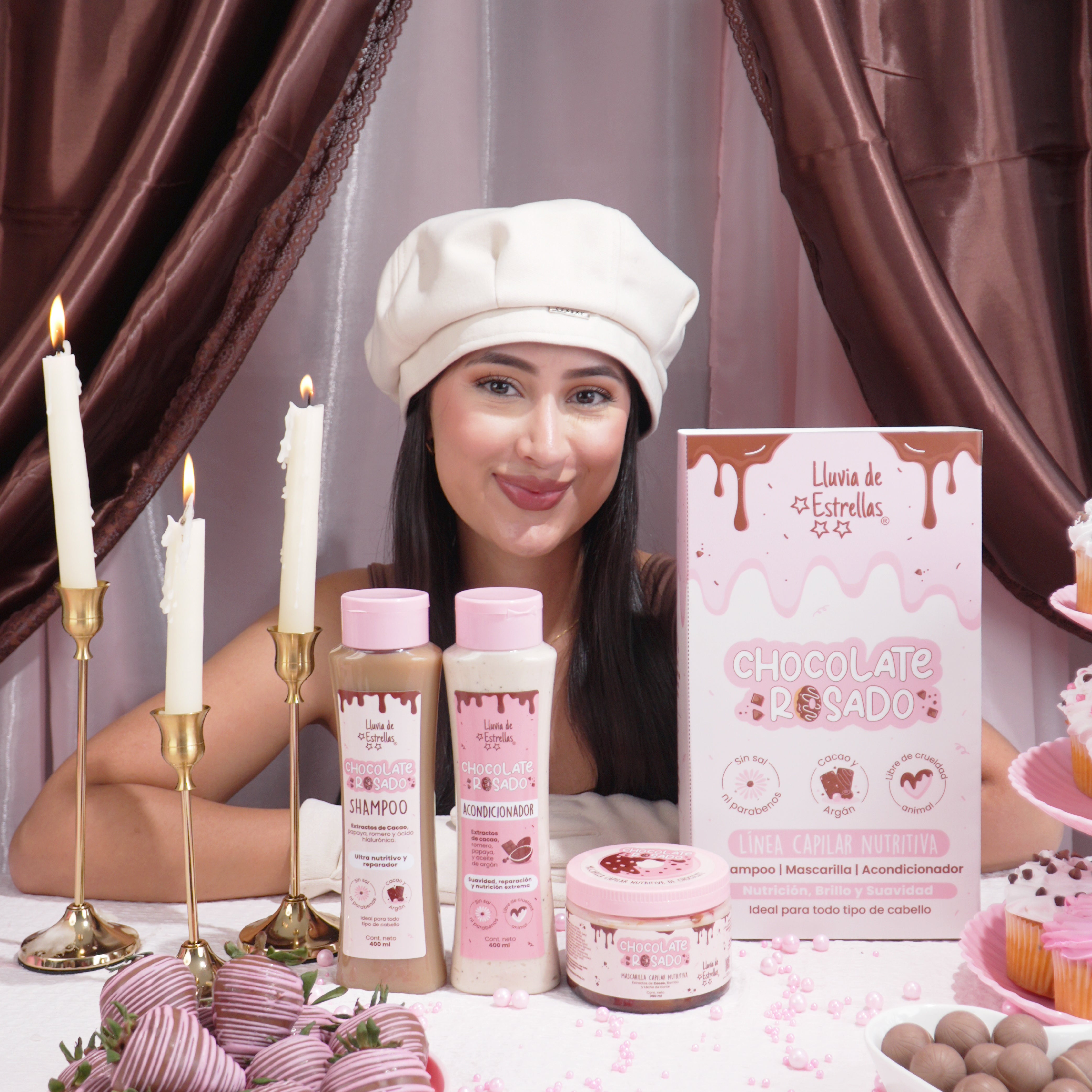 CAJA PR CHOCOLATE ROSADO