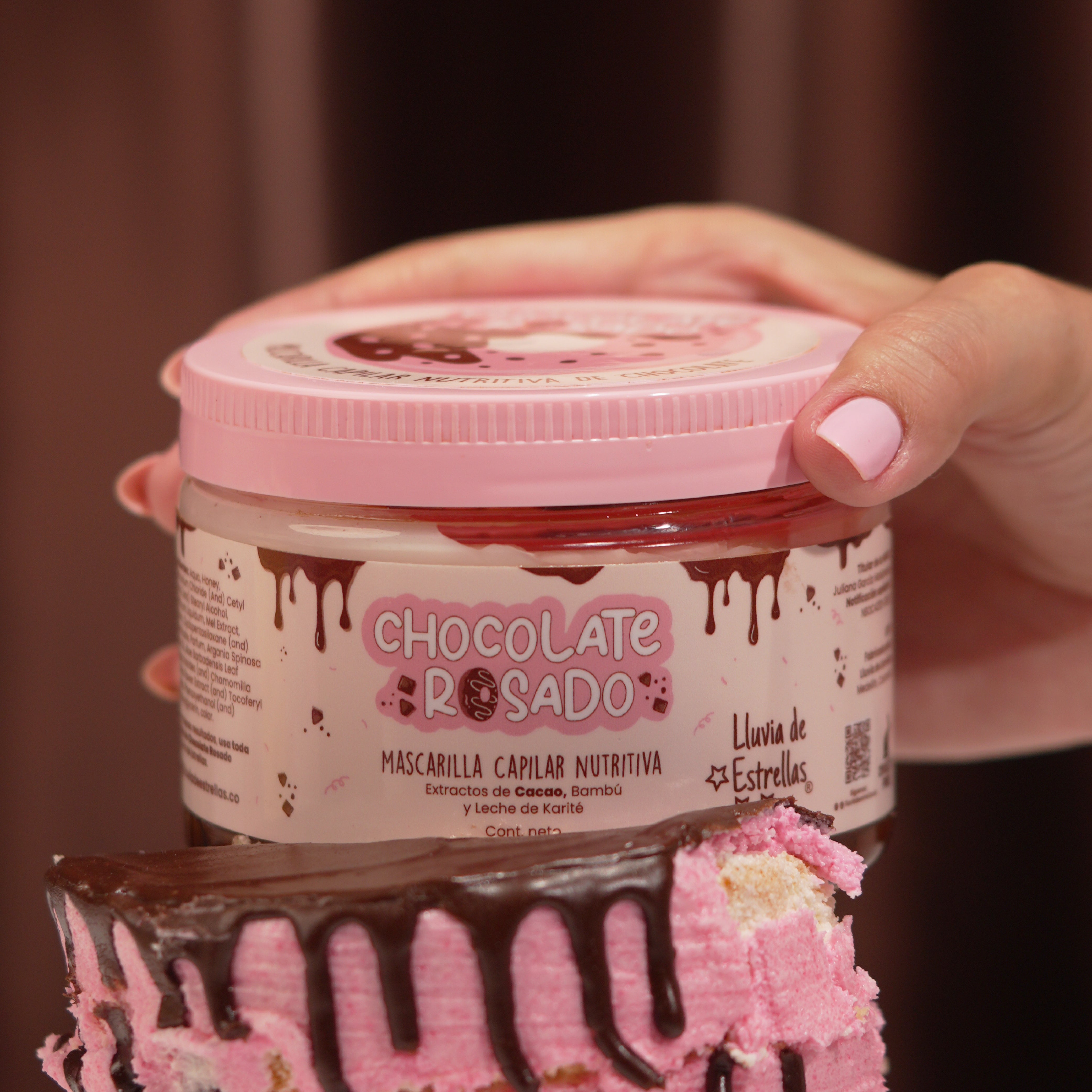 MASCARILLA CAPILAR CHOCOLATE ROSADO
