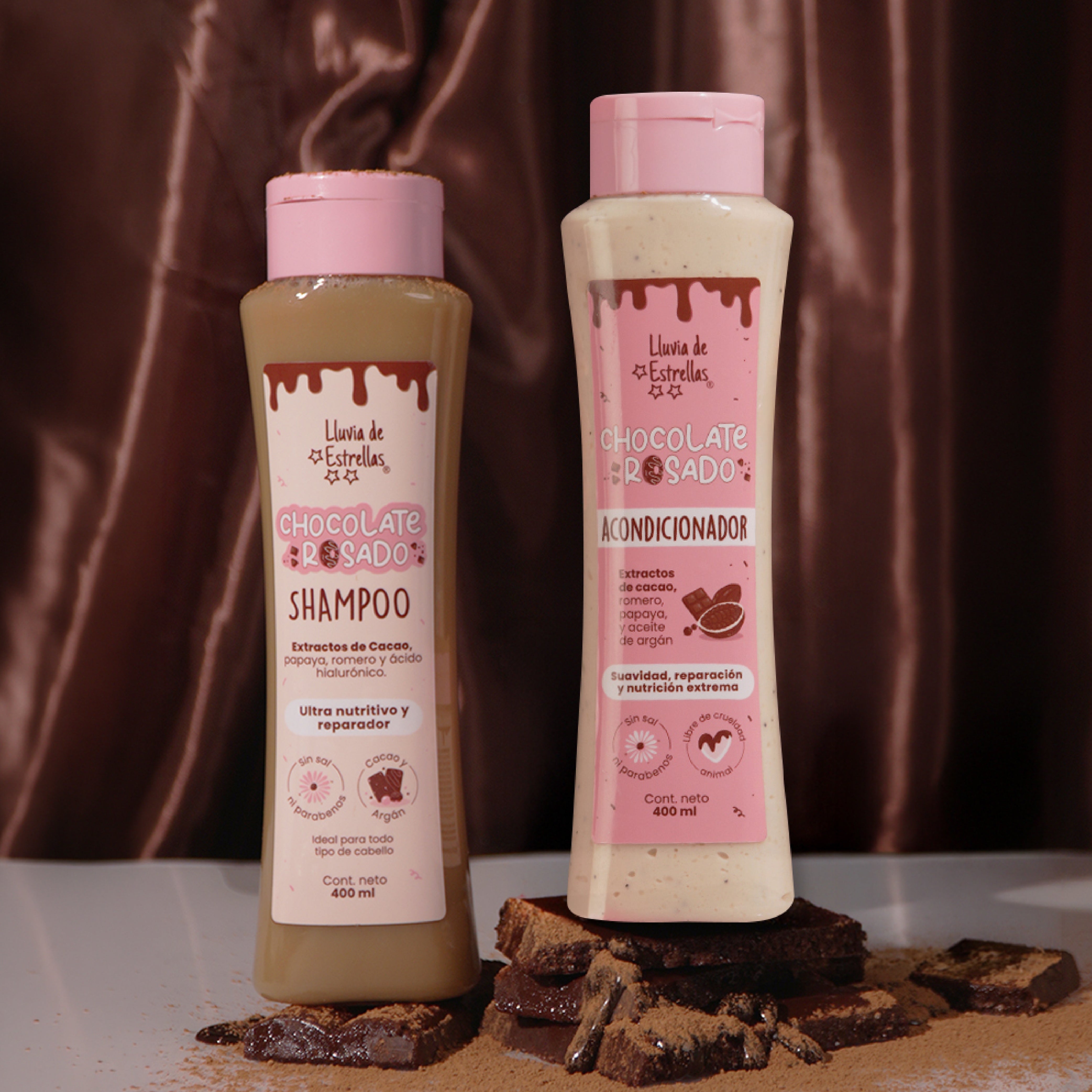 SHAMPOO+ACONDICIONADOR CHOCOLATE ROSADO