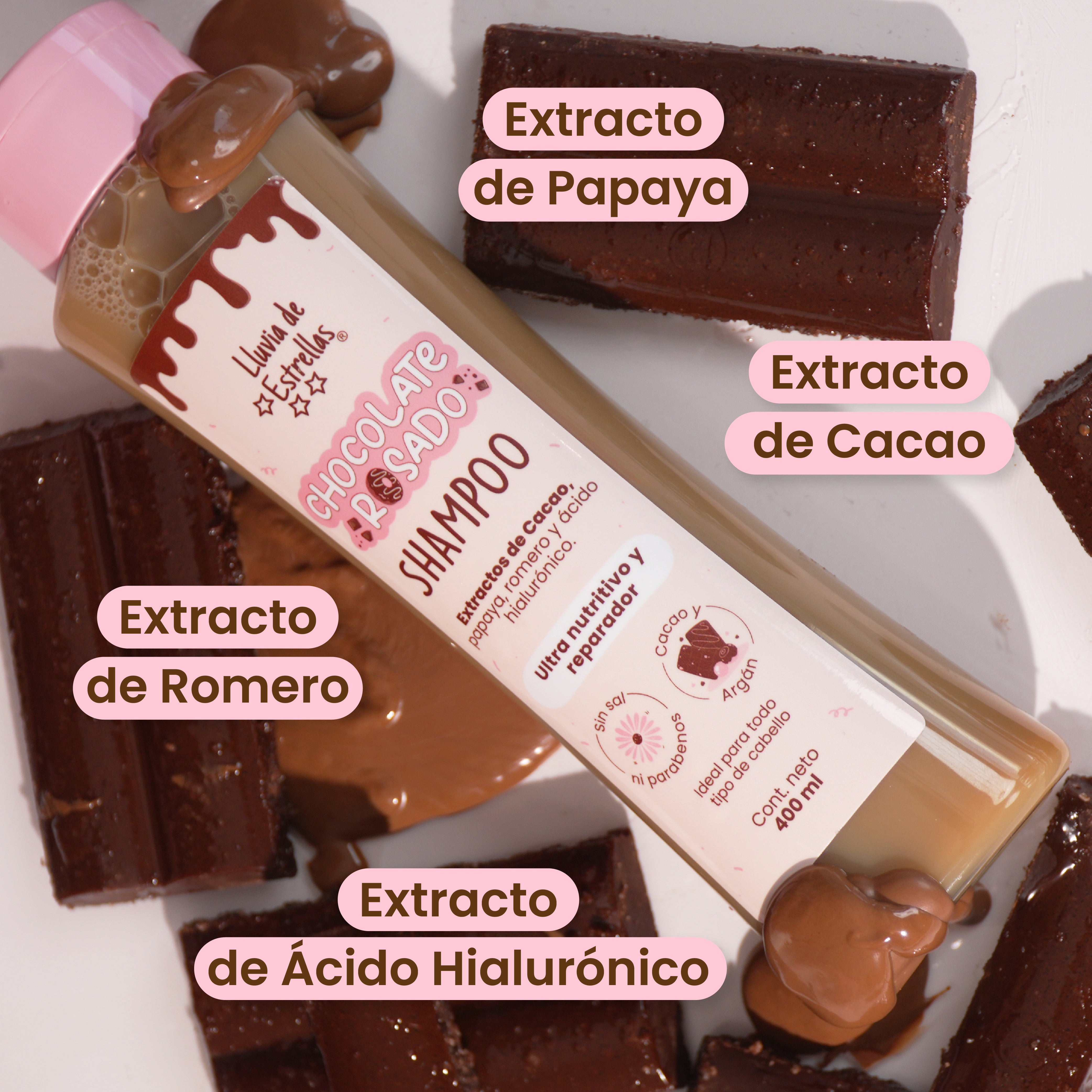 SHAMPOO CHOCOLATE ROSADO