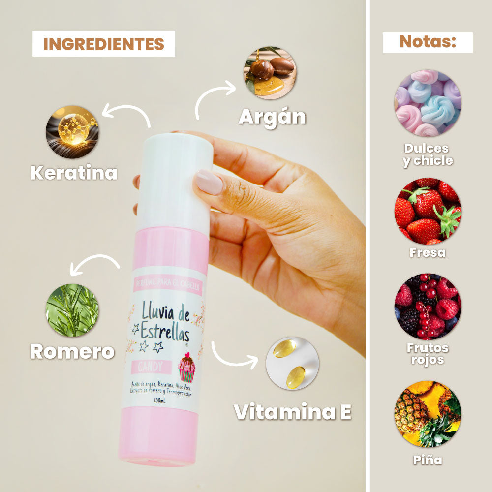 PERFUME PARA EL CABELLO CANDY