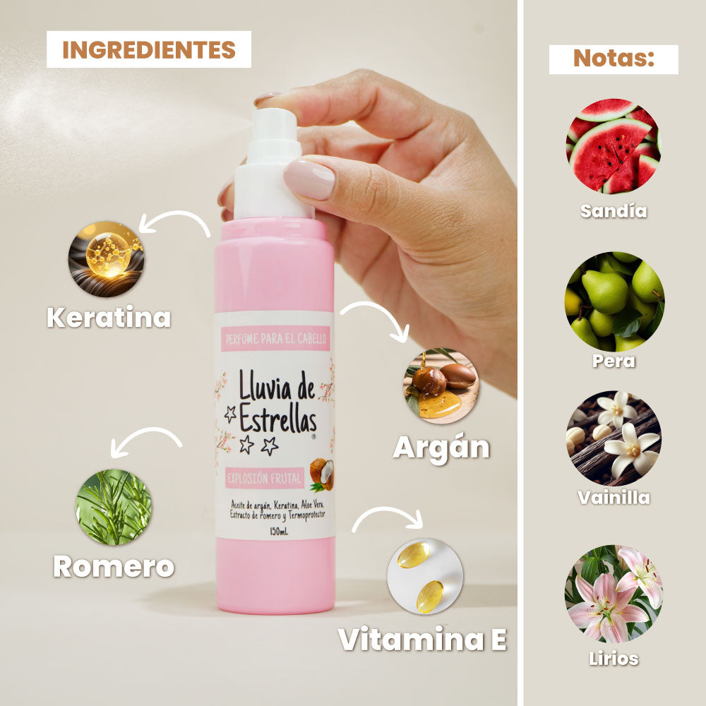 PERFUME PARA EL CABELLO EXPLOSIÓN FRUTAL