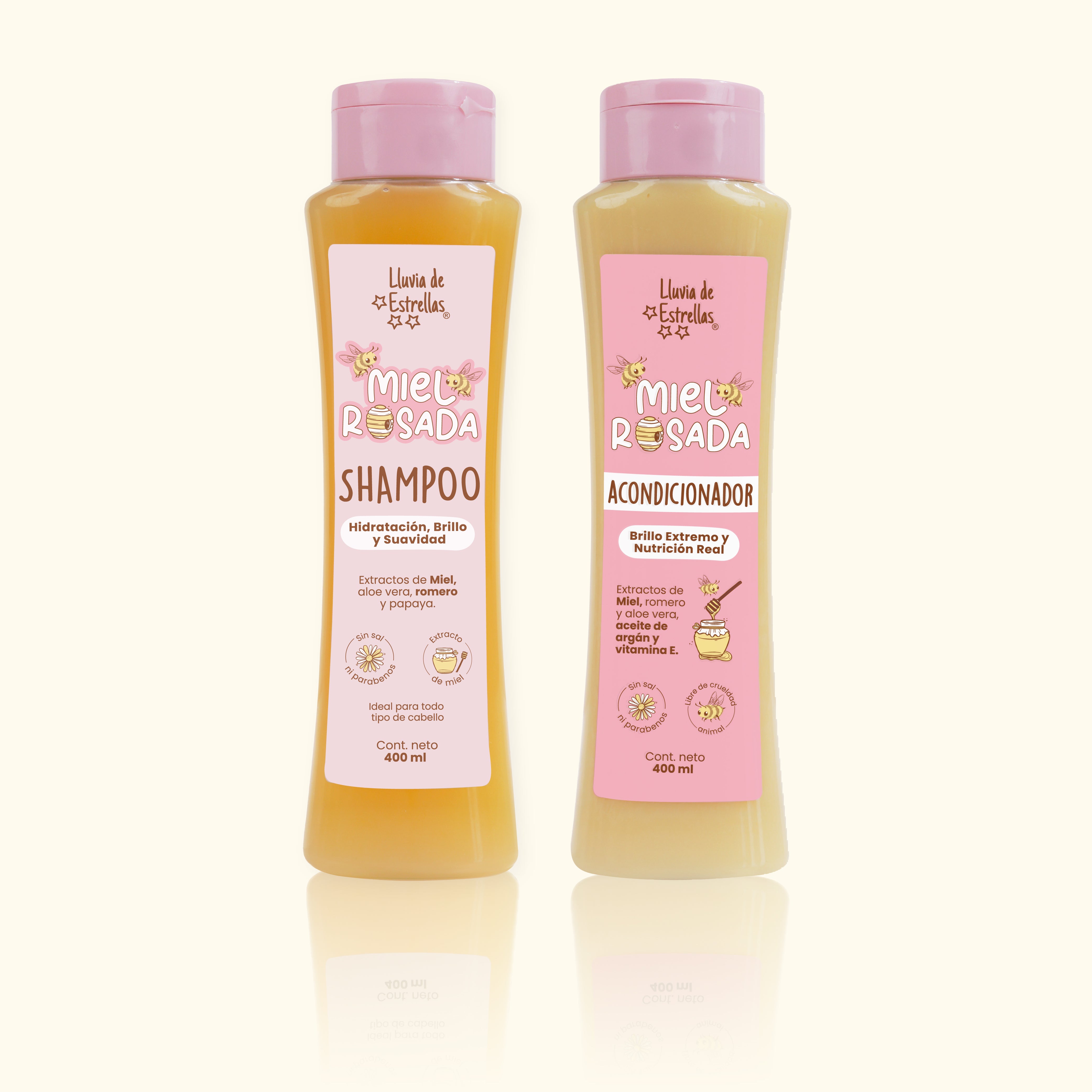 SHAMPOO+ACONDICIONADOR MIEL ROSADA